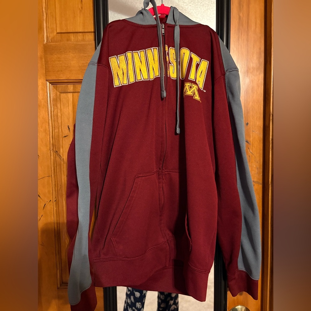 Minnesota Maroon and Gray Hoodie